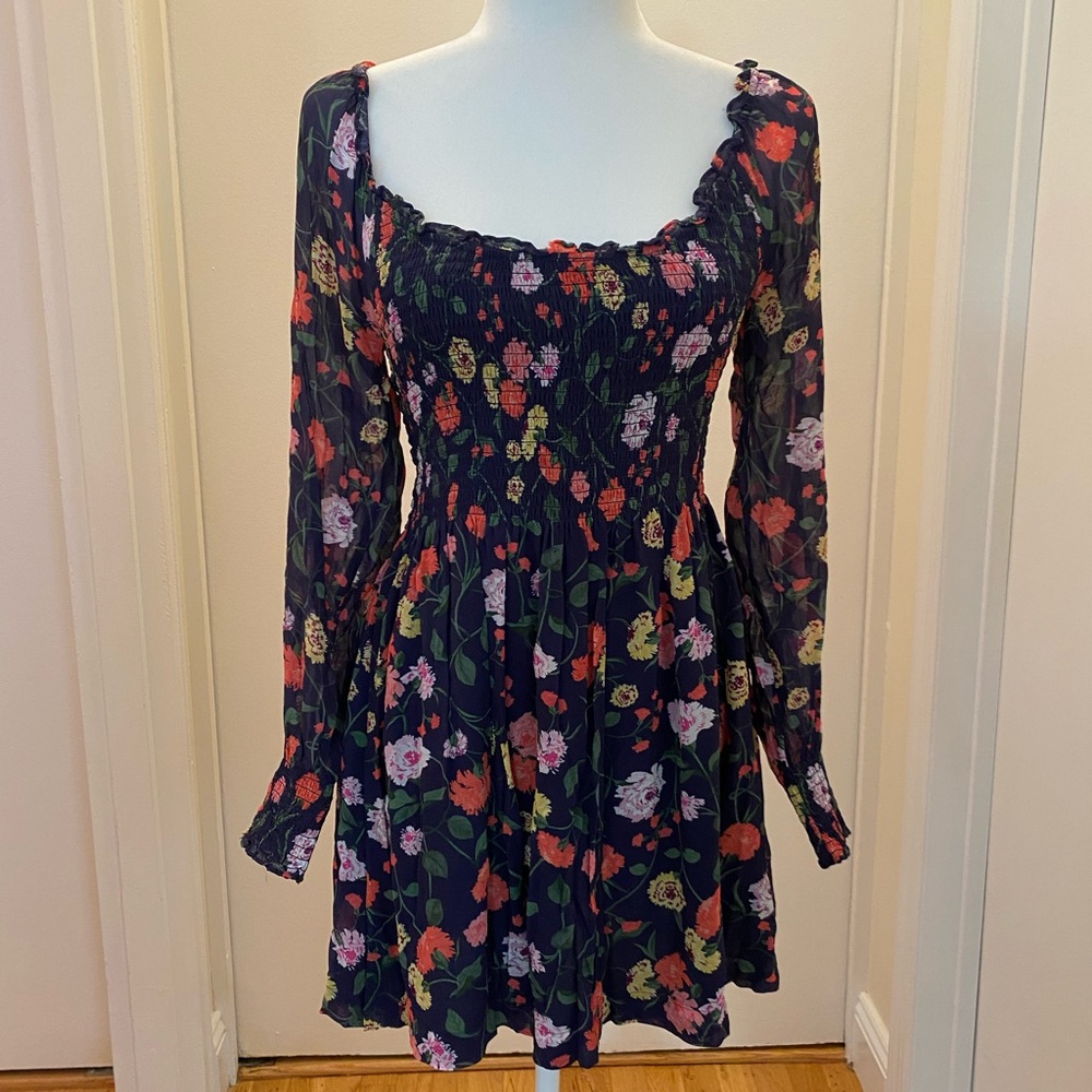 Hill House Floral Long Sleeve Dress